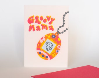 Tamagotchi New Mum / Mother's Day Card | 90s 00s Nostalgia