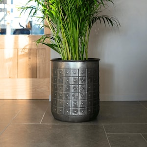 Metal Lead Plant Pot, Handmade, XL, D27cm -D41cm, Liner included