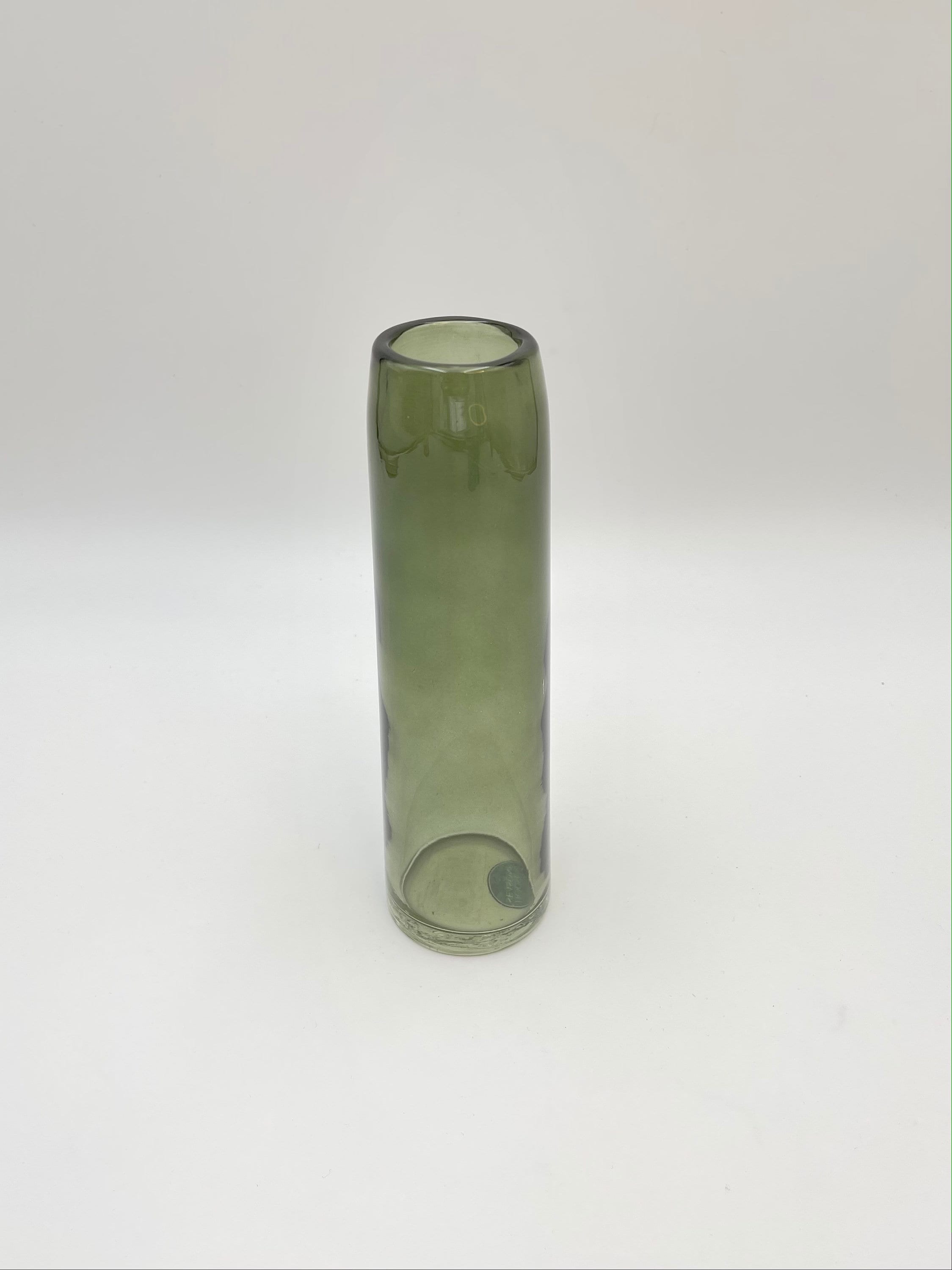 Pink Glass Vase Green Glass Vase Plain Glass Vase 24 Cm Etsy UK