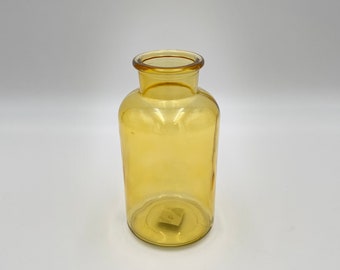 Clearance, Ochre Glass Vase, Bottle, Decorative Vase, Home Decoration, Yellow Bottle, Gift, Dried Flower Arrangements, Vase, Bottle, 3 Sizes