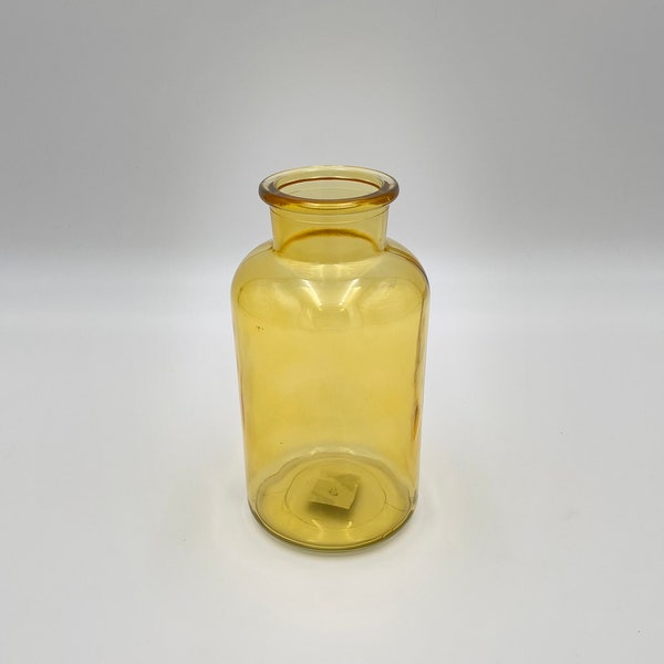 Clearance, Ochre Glass Vase, Bottle, Decorative Vase, Home Decoration, Yellow Bottle, Gift, Dried Flower Arrangements, Vase, Bottle, 3 Sizes