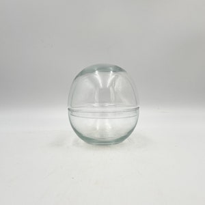 Terrarium, Glass bowl with cover Handmade Recycled Glass, Bowl with Egg Cover, H17 cm, d17 cm, glassware, housewarming GIFT