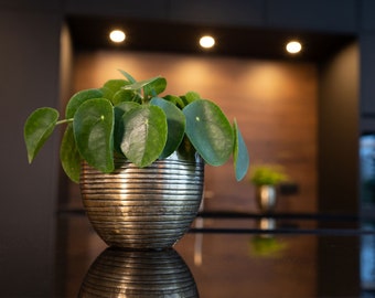 Handgemaakte messing antieke metalen plantenpot
