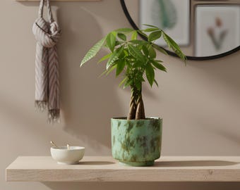 Othello Plant Pot, Ceramic, Turquoise, small to large sizes