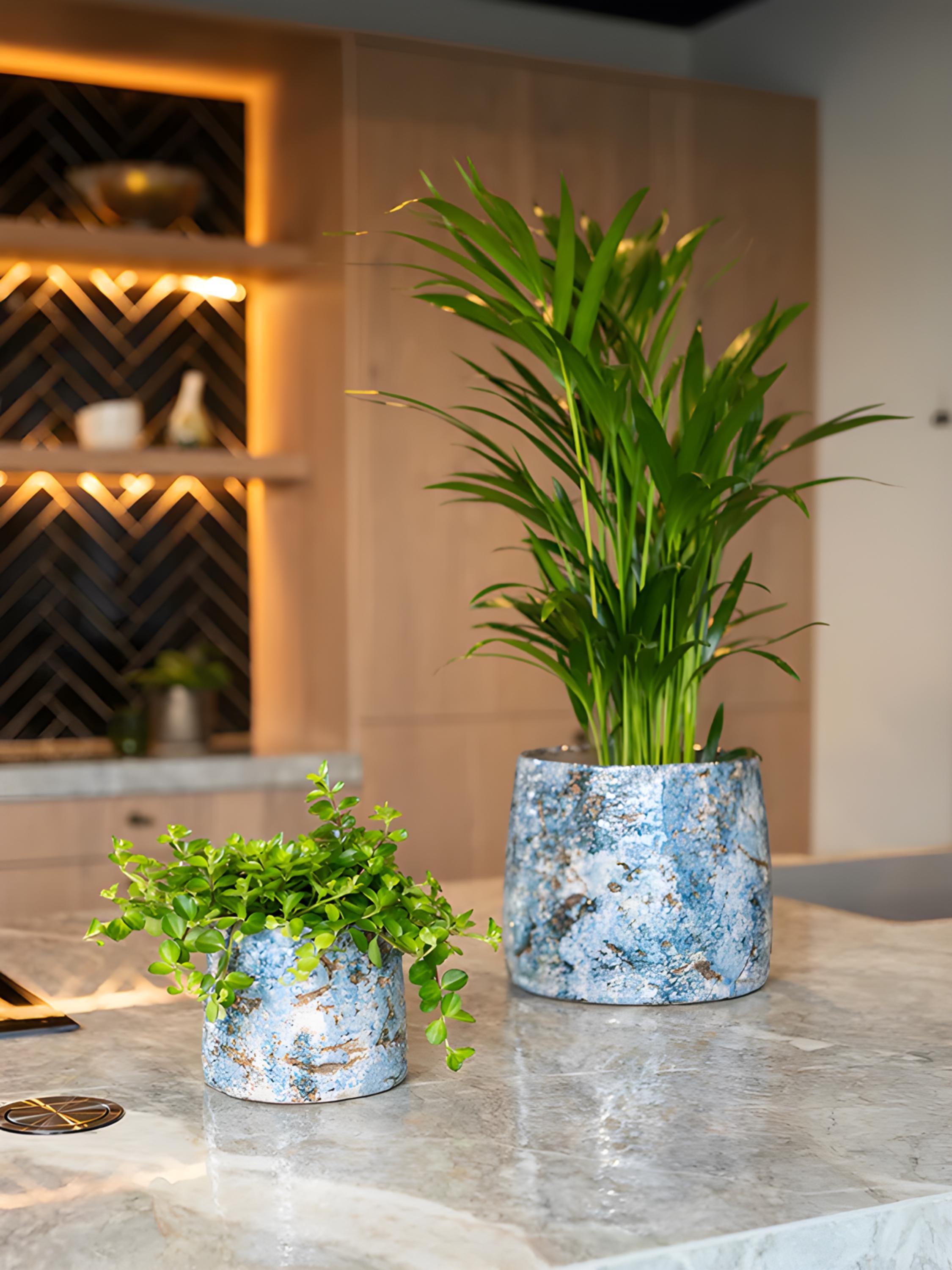 Masha Plant Pot - Kobalt - Multiple Sizes, House Plant Pots