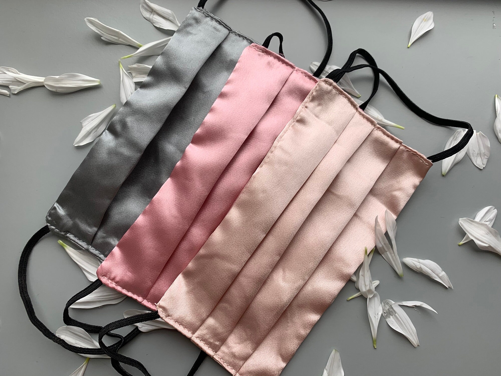 Silk Face Mask Made in USA Silk Satin Adult Face Mask Fabric Etsy