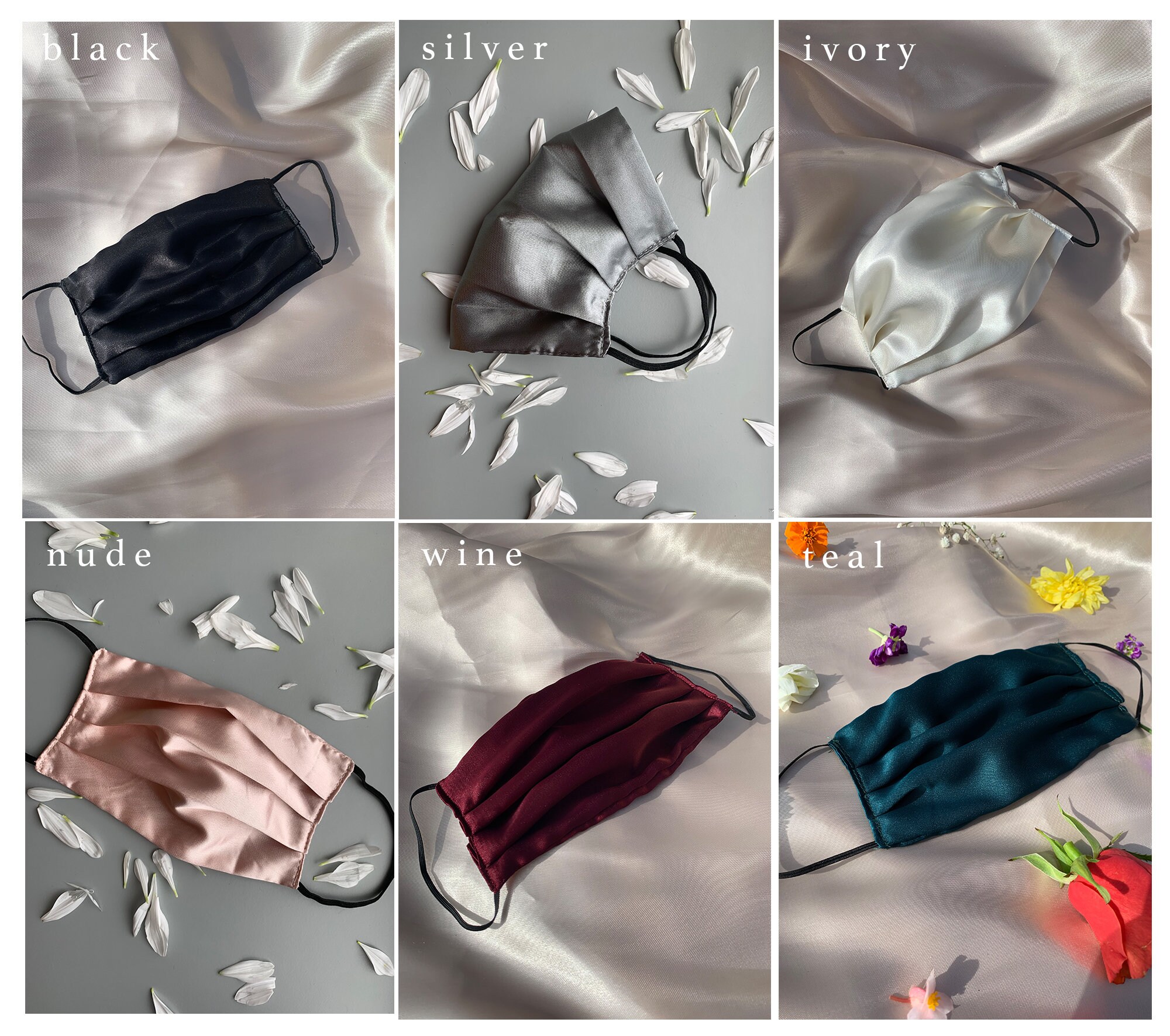 MENS Face Mask Made in USA Silk Satin Adult Face Mask Fabric Etsy.de