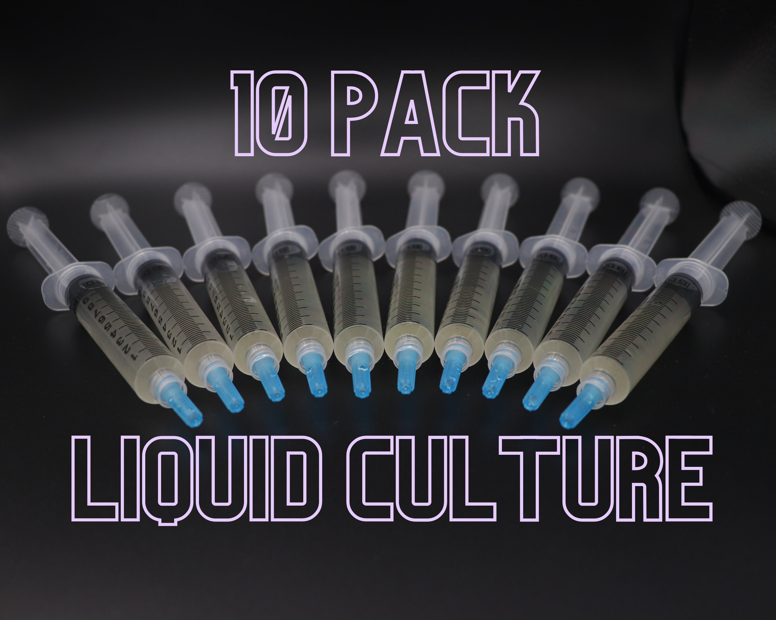 Gourmet Mushroom Liquid Culture 10 Pack - 30 Varieties