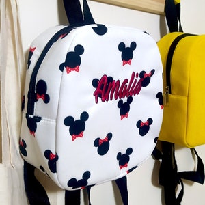 Toddler Small Backpack Girl, Disneyland Trip Small Backpack, Minnie Mouse Backpack, Kid Backpack, Mini Bag Preschool image 4