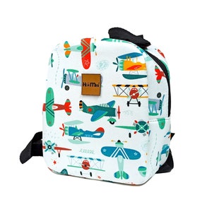 Personalized Plane Backpack for Kids, Gifts for Toddler Boy Girl, Embroidered Preschool Bag