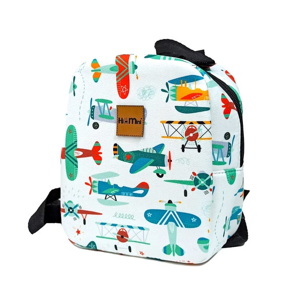 Personalized Plane Backpack for Kids, Gifts for Toddler Boy Girl, Embroidered Preschool Bag