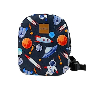Kids Backpack Boys, Toddler Backpack Space, Personalized, Planet Bag, Rocket, School Supplies