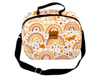 Rainbow Girls Lunch Bag · School Acessories | Personalized | Kids Lunch Box | Monogrammed | Preschool | Kindergarten | Pre-K