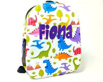 Dinosaur Toddler Kids Backpack, Personalized Gift for Kids,  Toddler Boy Gift, Preschool Bag Girl, Daycare Backpack