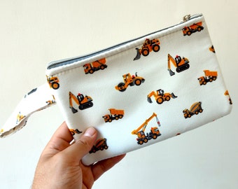 Truck Pencil Case · Kids Boy Gift Idea | Kids Name Pencil Pouch | Kid Zipper Pouch | Toddler Boy Gifts