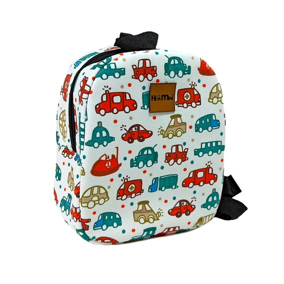 Personalized Gift for Kids Boy Cars Backpack Small Preschool Bag
