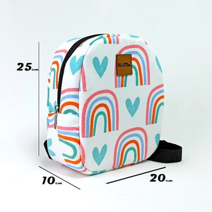 Rainbow Toddler Backpack | Personalized Gift for Kids | Preschool Small ...