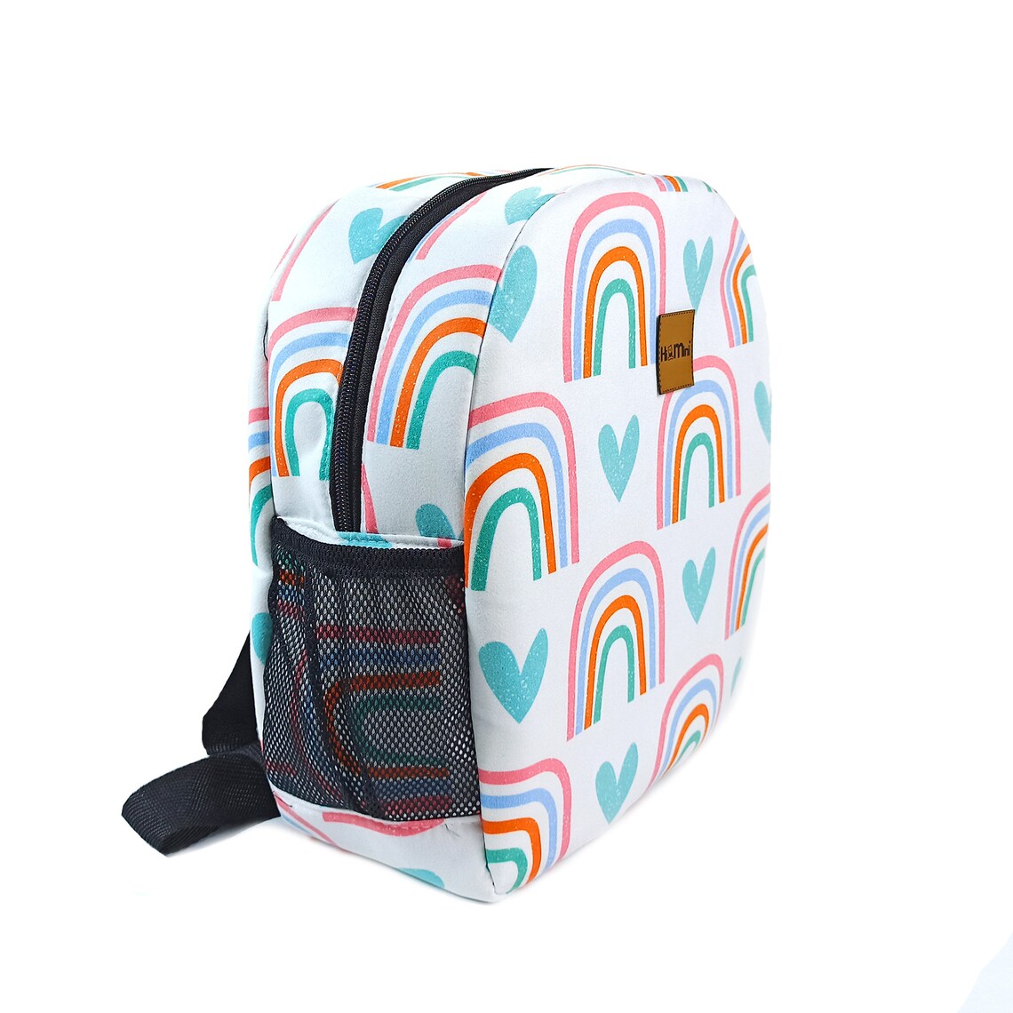 Rainbow Backpack Personalised School Bag Kids Children Etsy