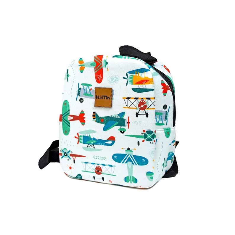 Sac à dos avion personnalisé pour enfant, cadeaux pour petite fille, garçon, sac brodé pour enfants d'âge préscolaire image 1