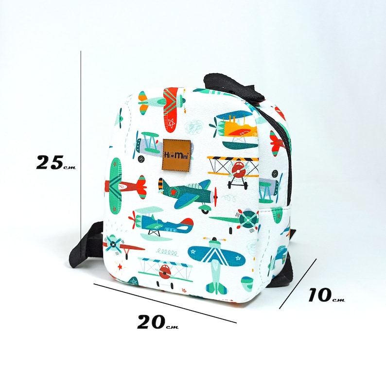 Sac à dos avion personnalisé pour enfant, cadeaux pour petite fille, garçon, sac brodé pour enfants d'âge préscolaire image 4