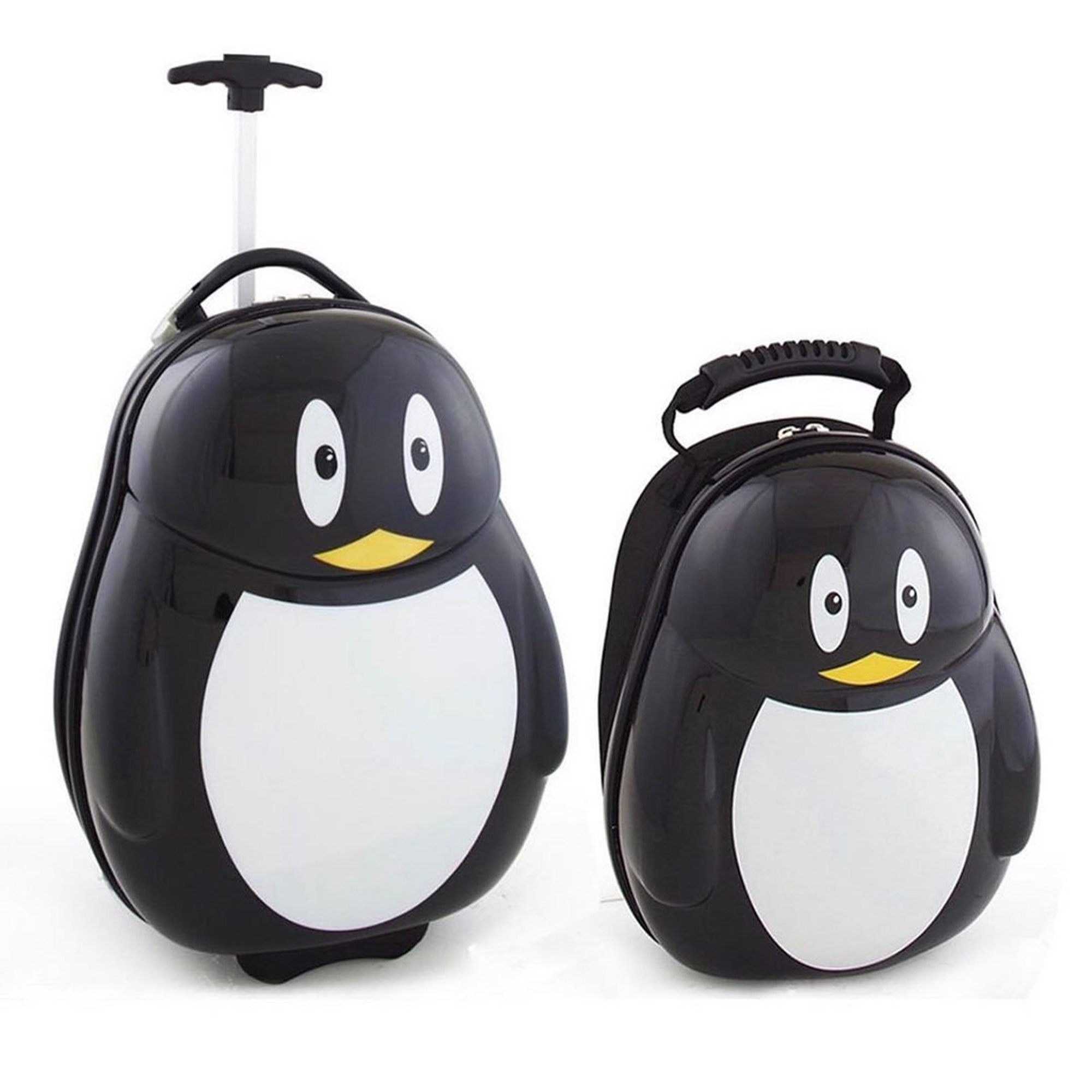Penguin Luggage Rolling Baggage Kids Suitcase Boys Girl Etsy