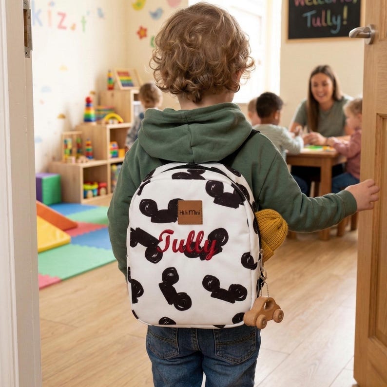 Toddler Small Backpack Girl, Disneyland Trip Small Backpack, Minnie Mouse Backpack, Kid Backpack, Mini Bag Preschool image 2