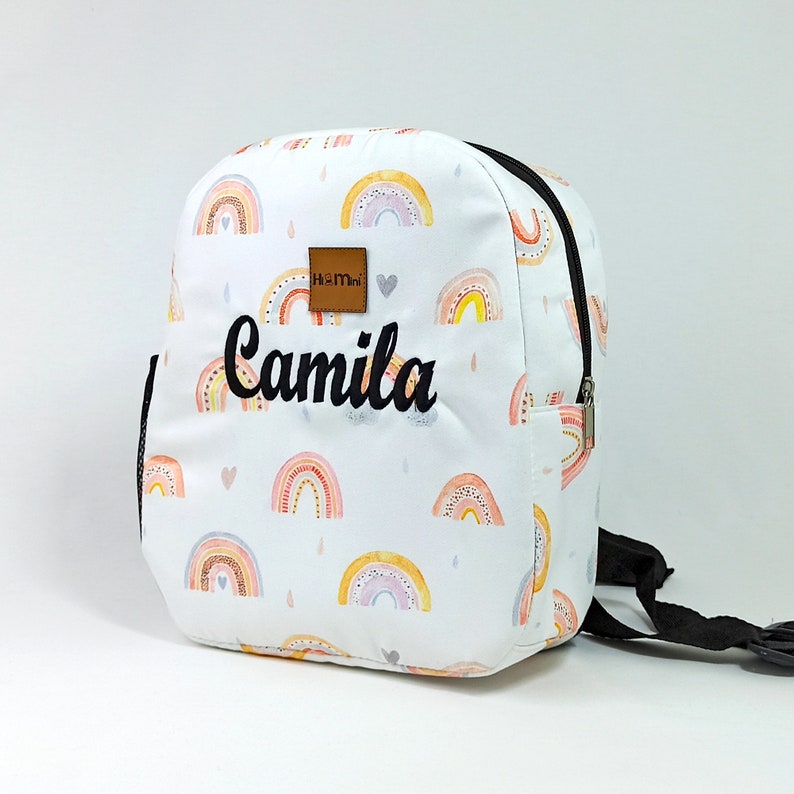 Rainbow Backpack for Toddler Personalized Kids Backpack Girl Etsy