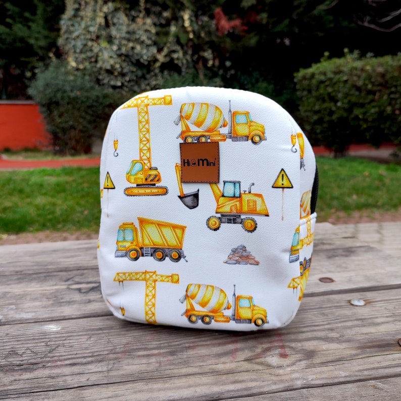 Tractor Toddler Boy Backpack Bulldozer Travel Mini Bag Day Etsy