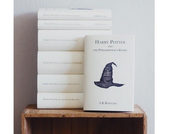 HP set omvat boekencollectie COVER Stofomslagen Set van 7 Minimalistische eenvoudige goochelaar