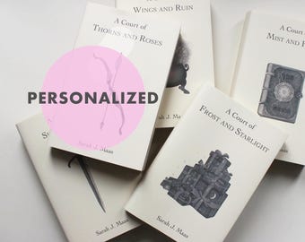 ACOTAR Dust Jackets | Custom Book Covers Night Court Art Personalized Rebound Hardcover Paperbacks