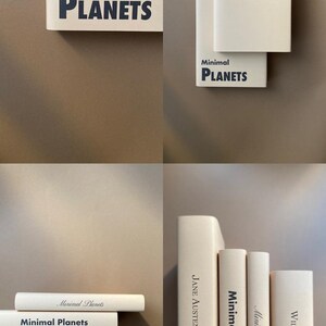 Custom Book Dust Jackets: Minimalist Decor, Ivory White Paper image 10