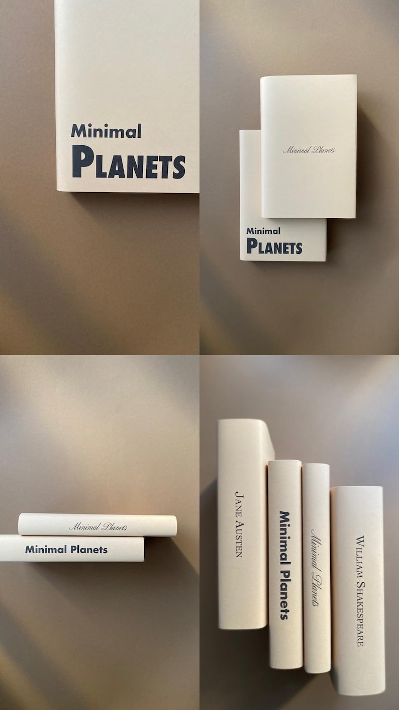 Custom Book Dust Jackets: Minimalist Decor, Ivory White Paper image 10