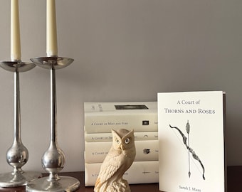 Sobrecubiertas de ACOTAR / Cubiertas de libros ilustradas Edición personalizada con encuadernación en tapa dura y rústica
