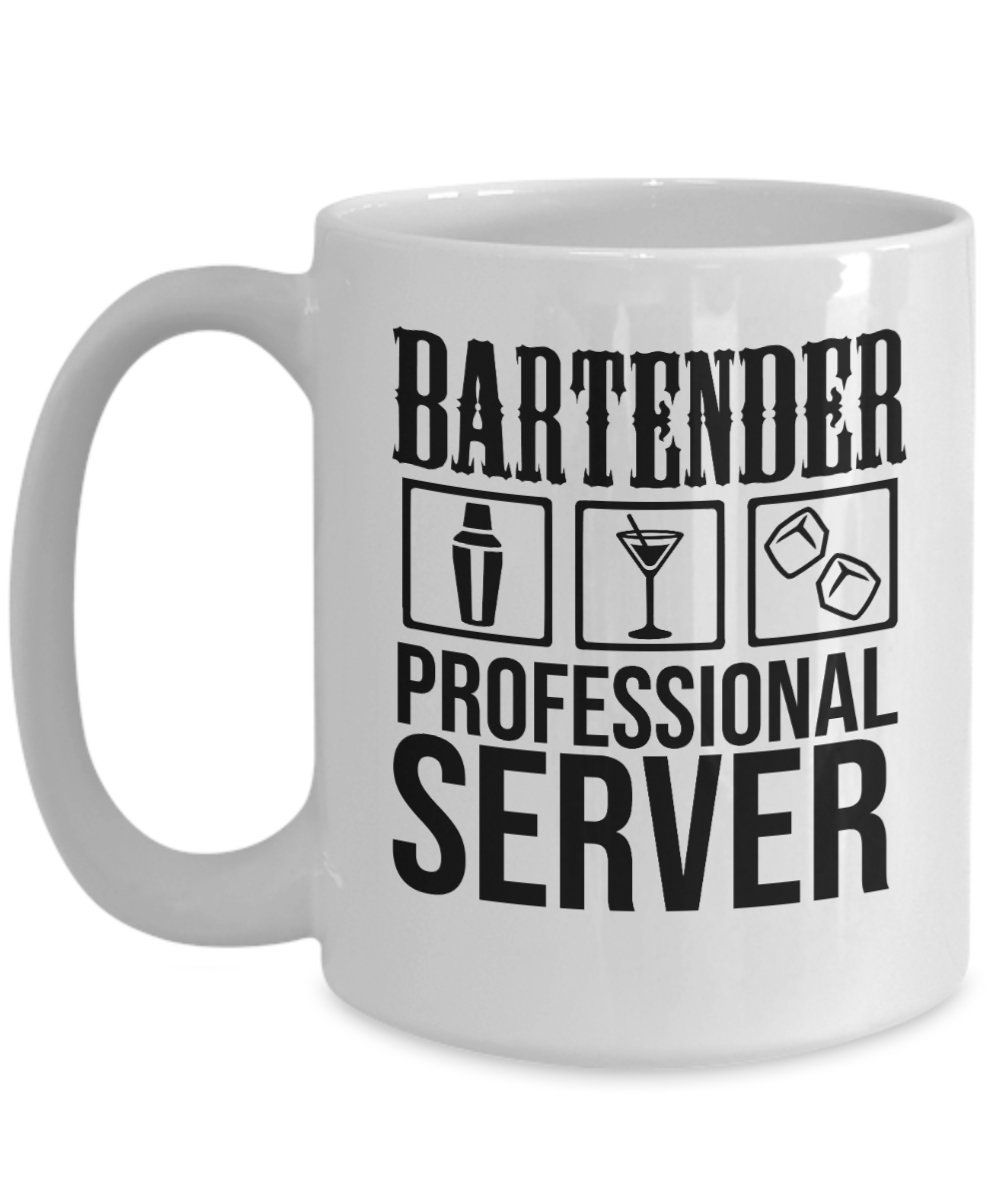 Bartender Gifts Coffee Mug Bartender Professional Server Birthday Christmas Gift Idea for Men