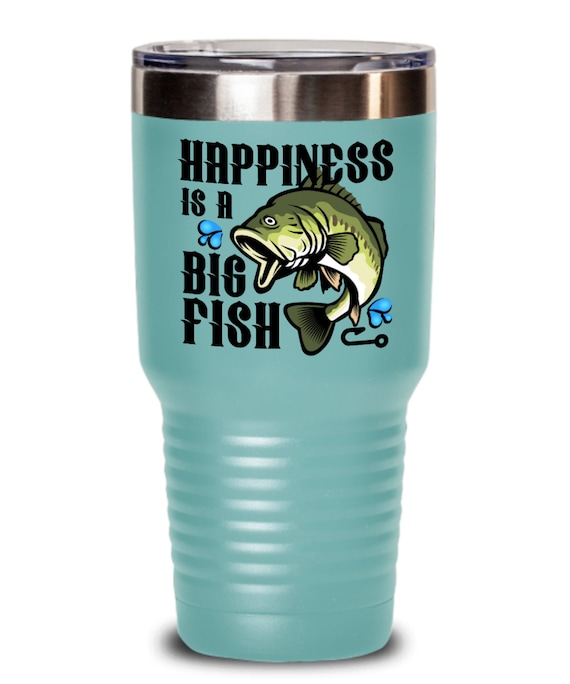 Fishing Gifts Happiness is a Big Fish Birthday Christmas Gift Idea