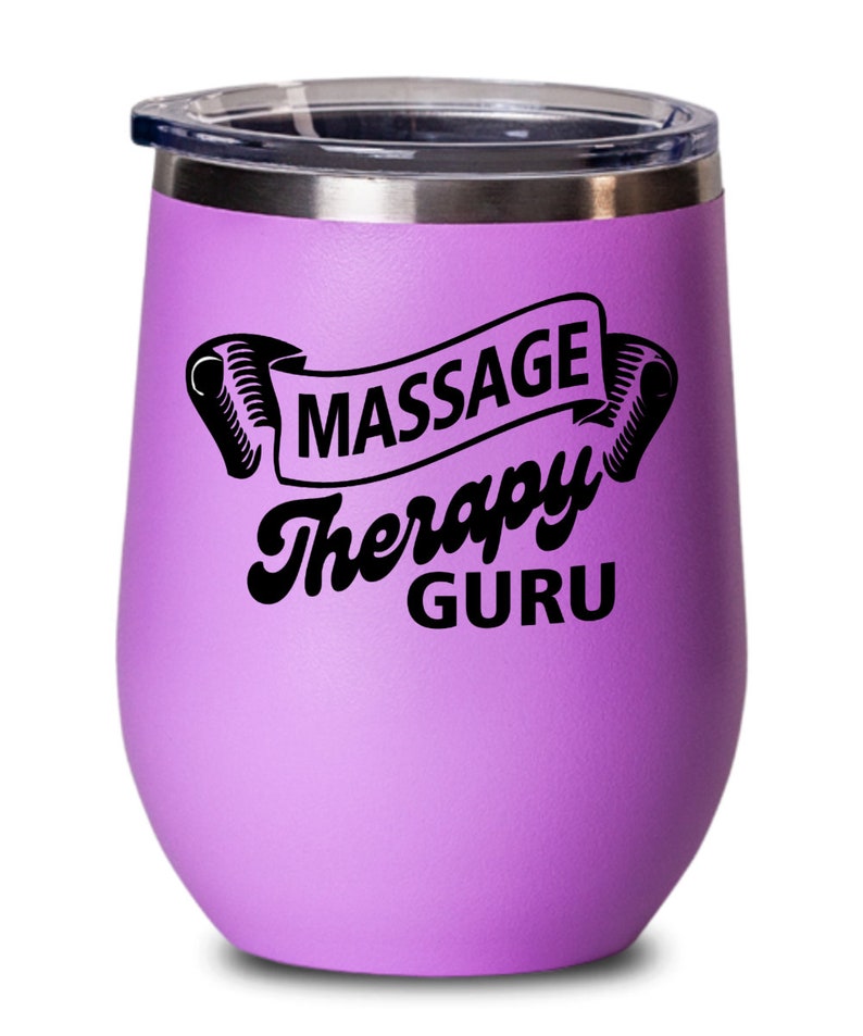 Massage gifts massage therapy guru birthday christmas gift idea for men women wine glass