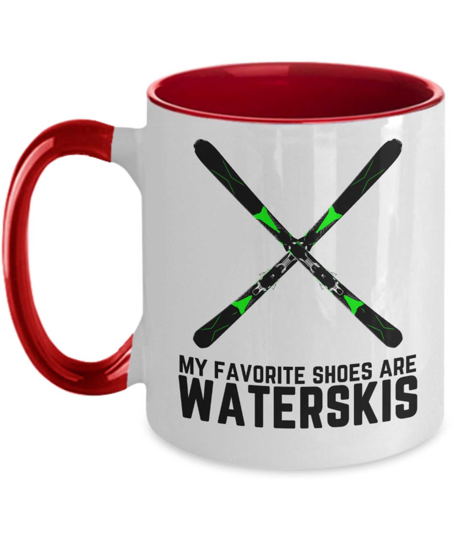 Skiing gifts my favorite shoes are waterskis birthday Etsy