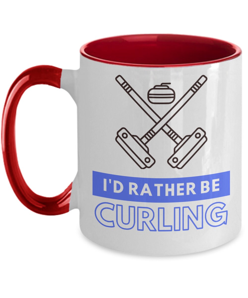 Curling sport gifts id rather be curling birthday christmas Etsy