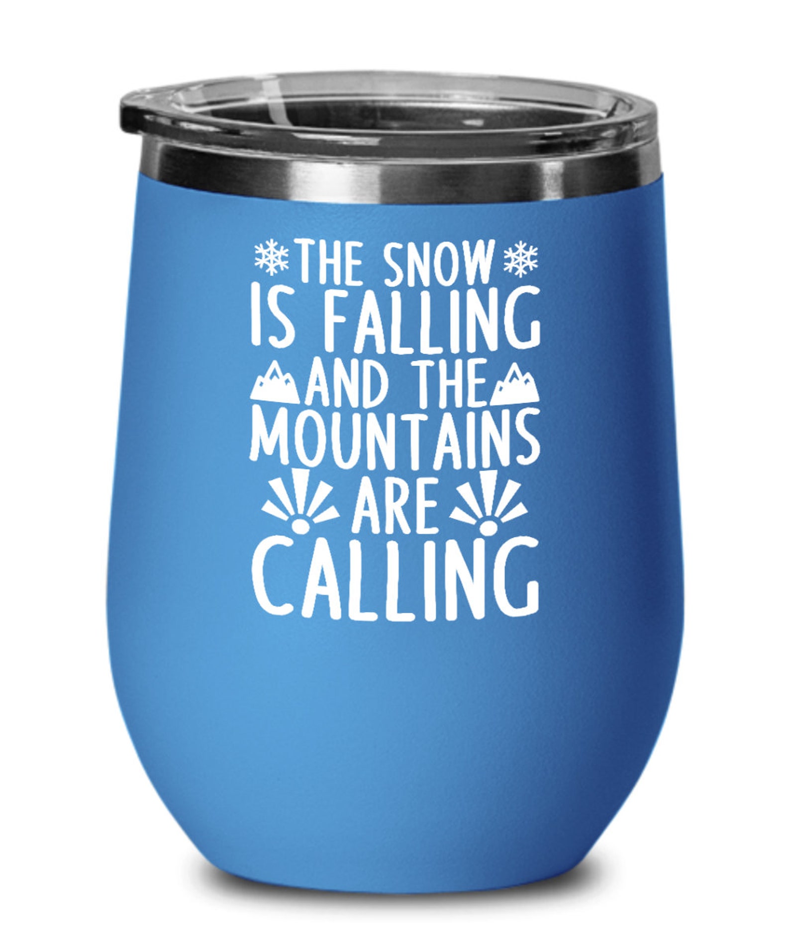 Skiing gifts the snow is falling birthday christmas gift idea Etsy
