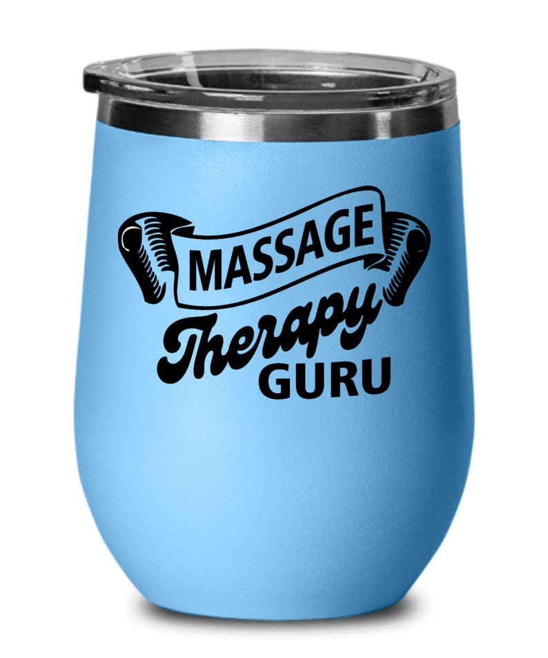 Massage gifts massage therapy guru birthday christmas gift idea for men women wine glass