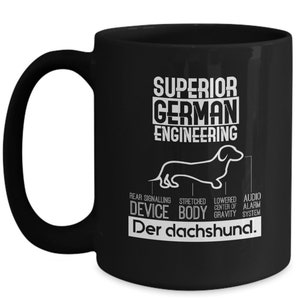 Gifts For Dog Lovers Coffee Mug Superior German Engineering Dachshund Birthday Christmas Gift Idea For Men Women