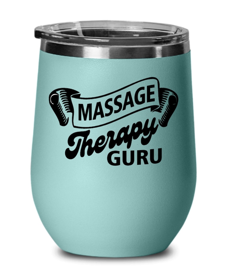 Massage gifts massage therapy guru birthday christmas gift idea for men women wine glass