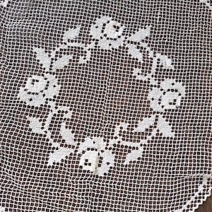 Antigue Handmade Lace Blanket/End of the 19th Century and Beginning of the 20th Century