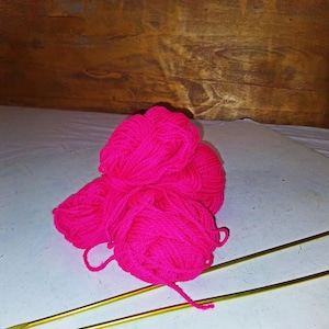 Filato rosa neon 50 g