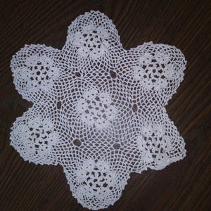 Vintage Crocheted Lace Small Blanket