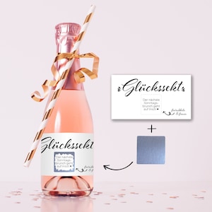Piccolo-etiket | Gelukschampagne | vriendin | Krasstickers