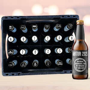 Bierkasten | Abitur 2025 | Personalisiertes Abschlussgeschenk
