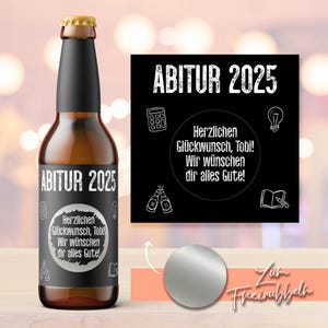 Bieretikett | Abitur | Personalisiertes Geschenk zum Abschluss