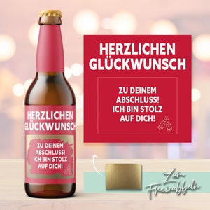 Bieretikett | Abschluss | Personalisiertes Abschlussgeschenk
