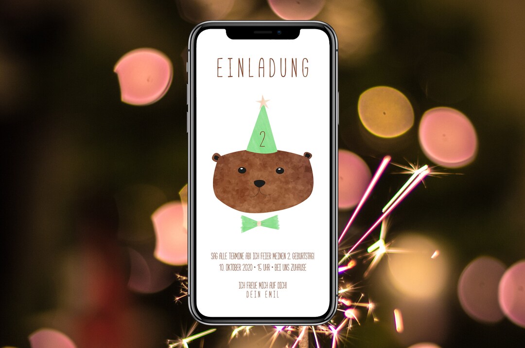 digital-invitation-card-for-children-s-birthday-ecard-bear-etsy